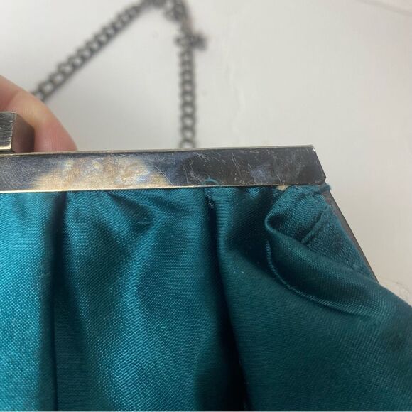 Chico's Beaded Blue/Green Tone Purse/Clutch - Picture 10 of 13
